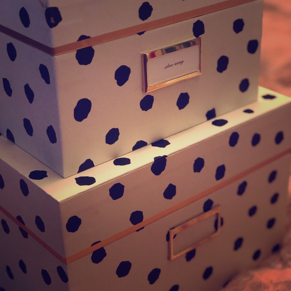 Kate Spade Stacked Nesting Boxes / Storage Boxes